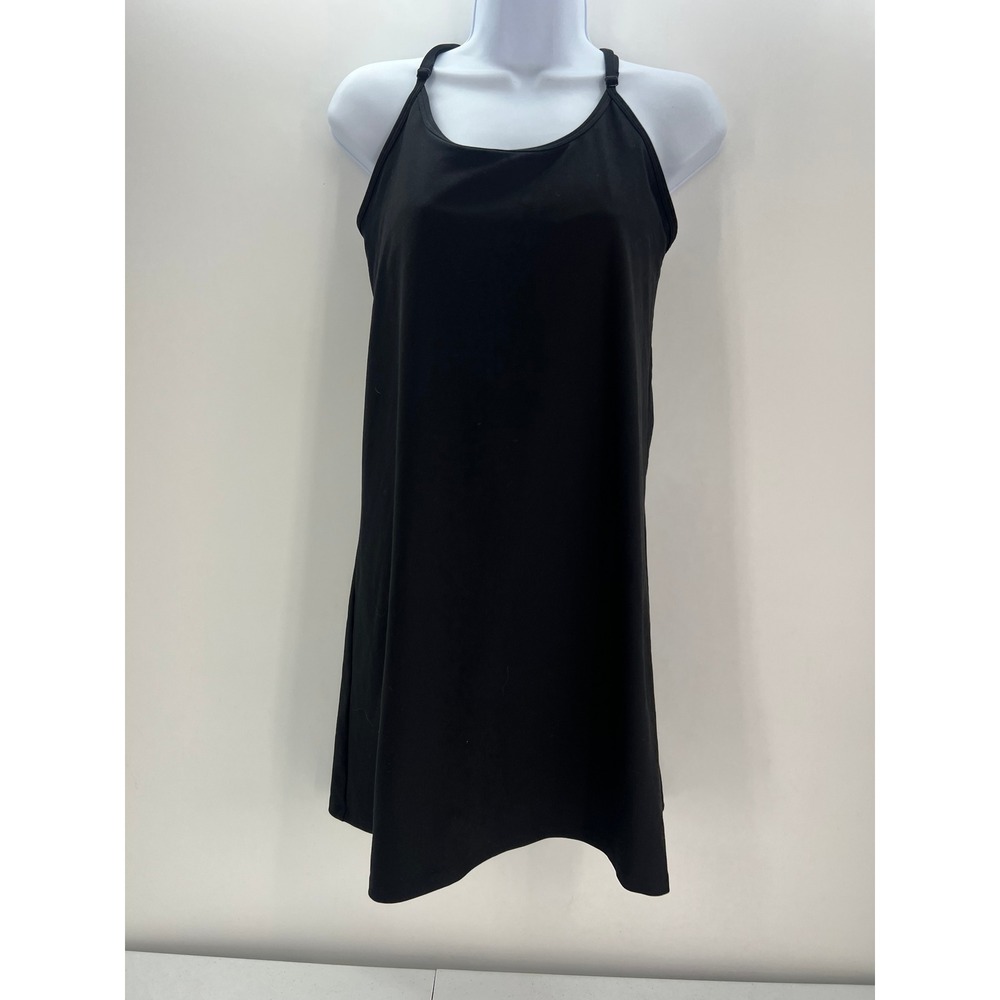 Old Navy Active Powersoft Go-Dry Black Athletic Dress Womens Medium Racerback